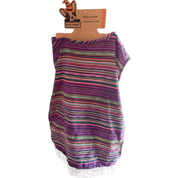 Pup Crew Other - NEW Pup Crew Dog Costume - Poncho With Fringe XL/XXL - 27-36 Inches